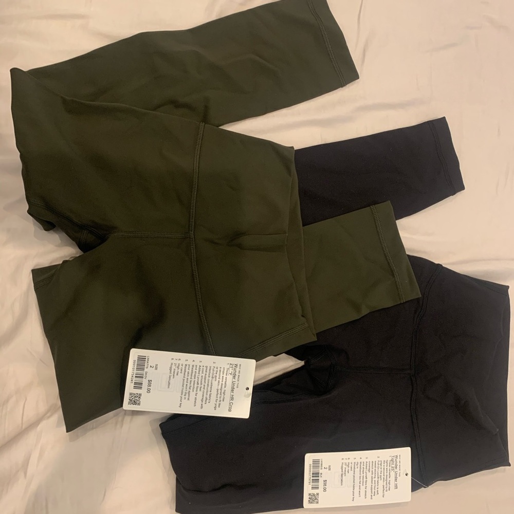 Lululemon size 2 high rise wunder under TWO PAIRS